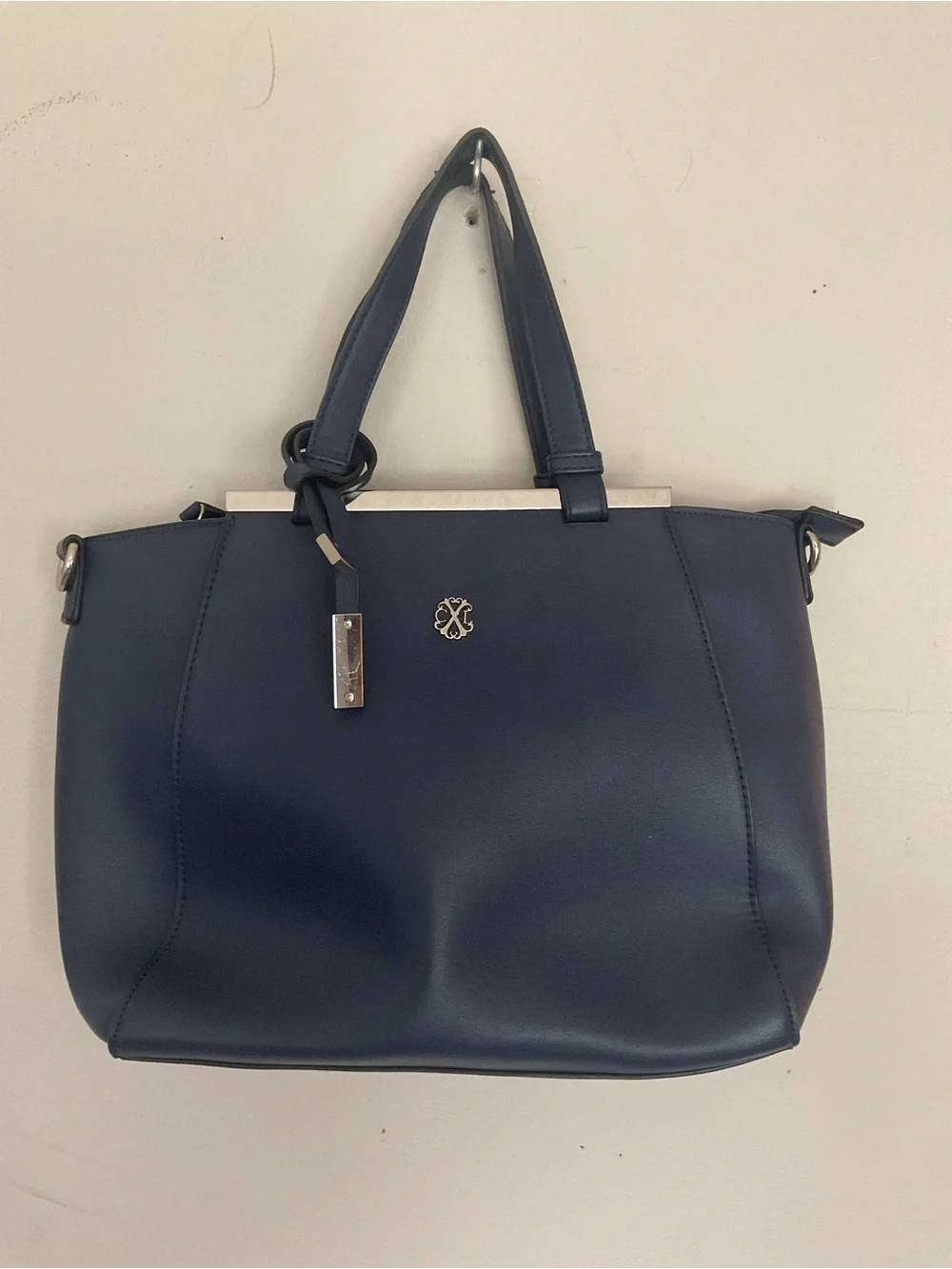 Christian Lacroix NWOT purse navy blue 10x13